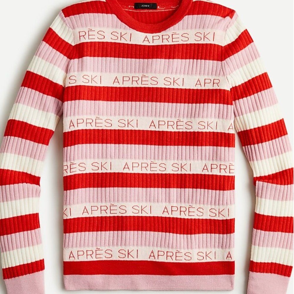 JCREW Après-ski ribbed Margot sweater